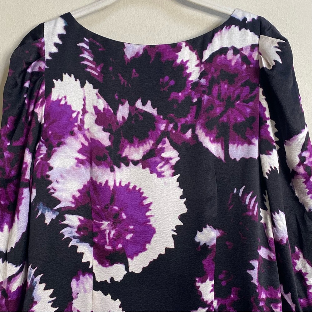 Anthropologie Leifsdottir Belvedere Floral Print Silk Sheath Dress Size 8 - Picture 8 of 16